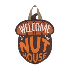 Briarwood Lane Welcome To The Nuthouse Humor Burlap Door Hanger
