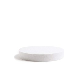 Decora Polystyrene Disk Shape, 30 x 5 cm, White