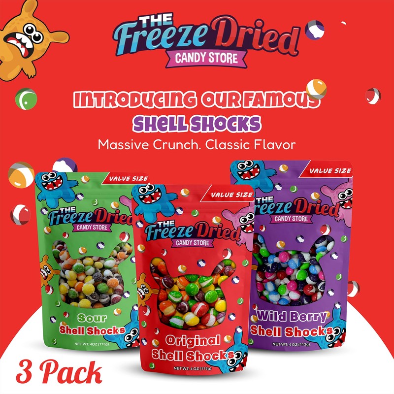 The Freeze Dried Candy Store Shell Shock Variety Pack 4