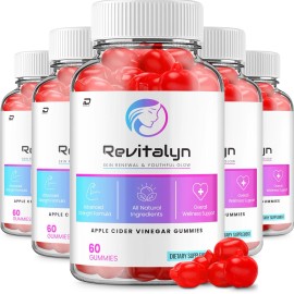 Revitalyn (5 Pack) Revitalyn ACV Gummies Supplement – Revitalyn ACV Gummy 1000MG