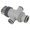 Dual Split Hose Plunger Valve for Intex 11872 Plastic Pool