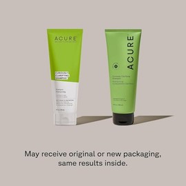 Acure Curiously Clarifying Shampoo & Conditioner Set, Vegan, 236ml, 2-Pack | Clarifying, Cleansing, Hydrating, Boost Shine, All Hair Types, Targets Bu