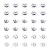 KINBOM 30pcs Earring Safety Backs, Silver-electroplated Copper Butterfly Earring Backs