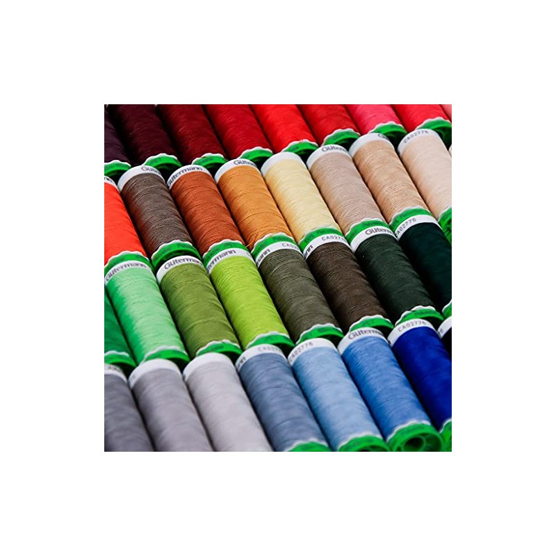Gütermann recycled polyester sewing thread - Brown (n°694) x100m