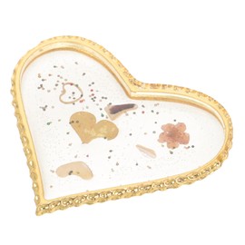 HONMEET Heart Shape Nail Art Mixing Palette Elegant Display Board for Nail Designs for Professionals Enthusiasts for Mixing Showcasing