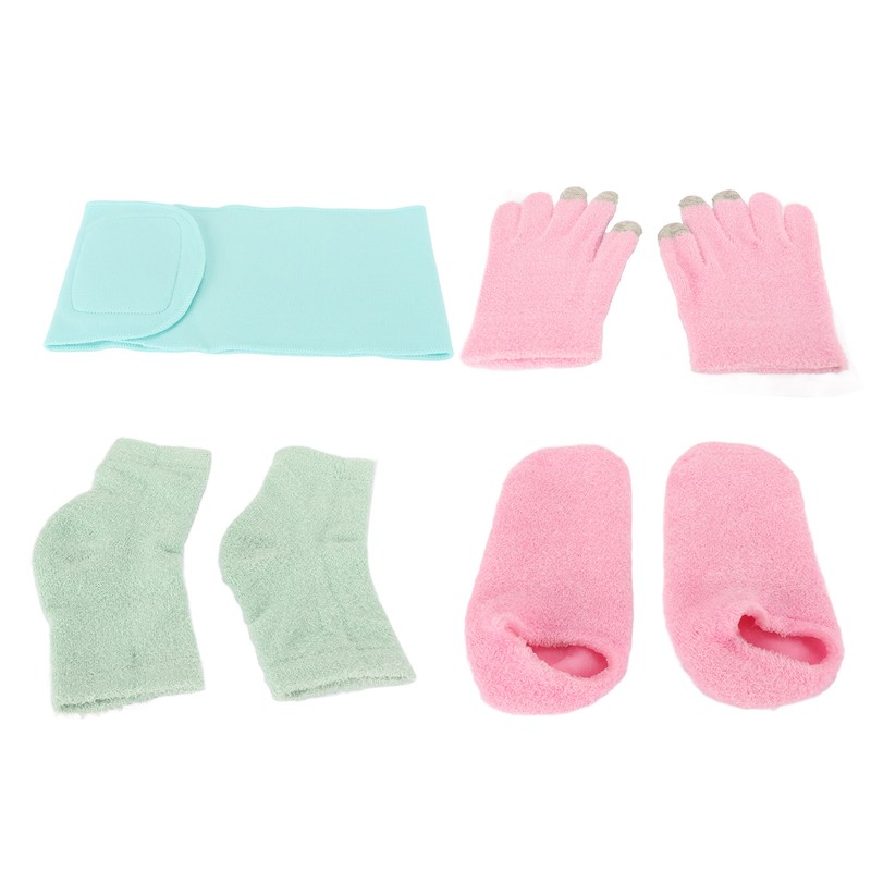 Spa Gloves and Socks Set Gel Moisturizing Essential Oil Hydration
