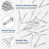 WORKPRO 200PC Aluminum Blind Rivets Steel Mandrel 1/8"x3/8" Pop Rivet