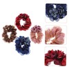 OHPHCALL 4pcs Hair Scrunchies for Women Ponytail Holders Stylish Hair