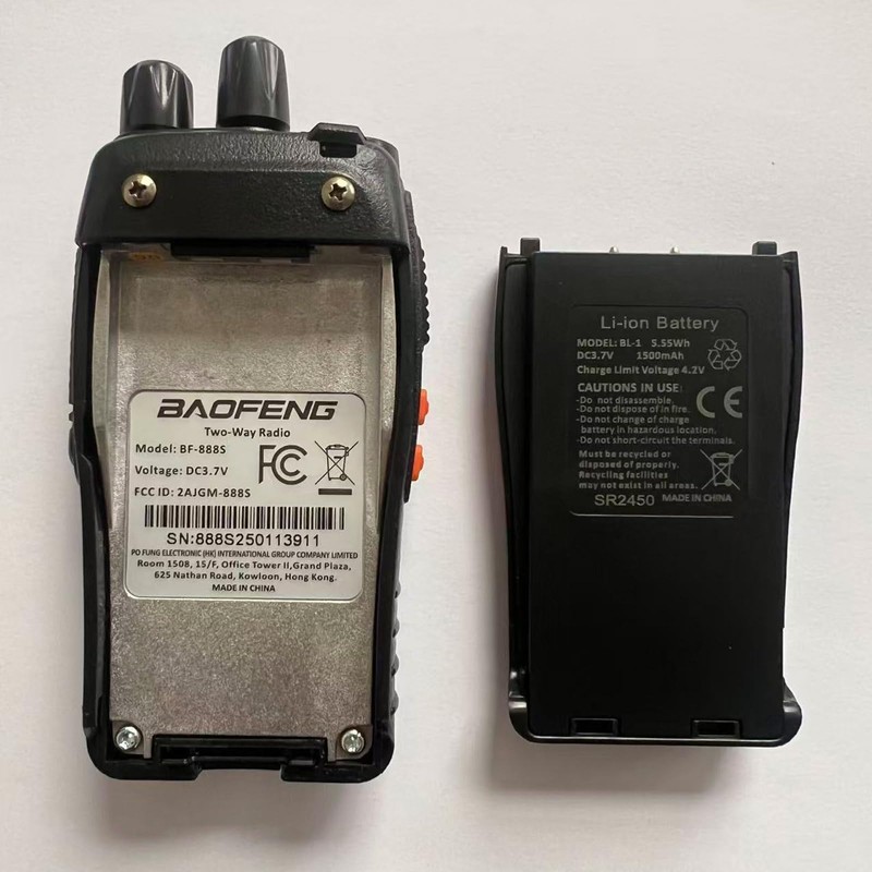 Baofeng Walkie Talkies 888S Rechargeable Long Range with Earpieces for