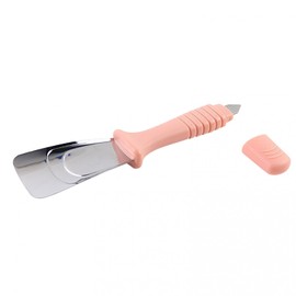 1 Piece Fridge Ice Scraper Fridge Shovel Kitchen Freezer Gadgets Shovel Stainless Steel Defroster Multifunctional Ice Scoop Practical Fridge Accessories (Pink)