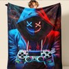 jvycjlu Gaming Throw Blanket, Boys Girls Gaming Blankets, Gaming Blanket