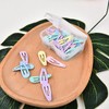 Mini-Haarspange für Damen, Kinder, Mädchen, bunt, Metall, Snap, 50 Stück,