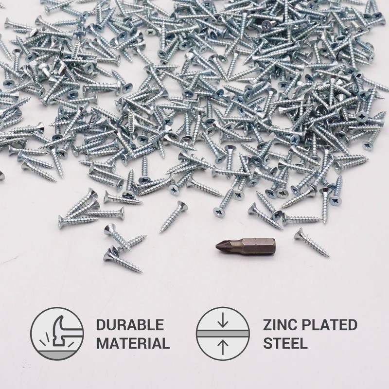 SKIR'CO (100 pcs) Zinc Plated Steel 3.0 x 18 mm