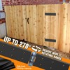 Heavy Duty Gate Hinges,Adjustable Butt Folding Door Hinge with Screws,270