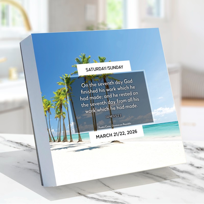 TF Publishing 2026 Daily Verse Daily Desktop Calendar