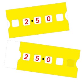 Eduk8 Student Pupil & Teacher Demo Decimal Sliding Line - Mathematics School Home Learning Pupil Maths Tool years 3 4 5 + (Pack of 30) (Pupil)