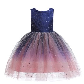 Glamulice Big Girl Birthday Holiday Ballgown Princess Sparkle Tulle Dress Blush Pink Ombre Sequin Flower Girls Lace Bridesmaid Dresses Navy Blue Wedding Party Prom 9 10 Kid Evening Christmas Gown Gala