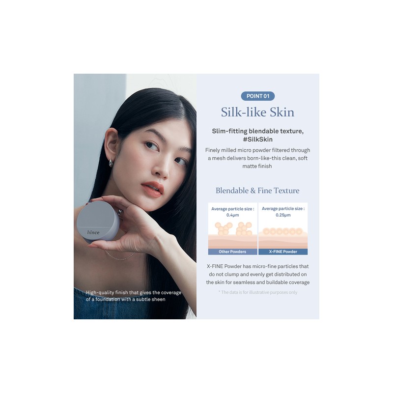 hince [hince]Second Skin Mesh Matte Cushion (4 colors)