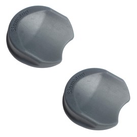 SlamStop Door Stopper Stops Slamming Doors by Wedging Door Open (2 Pack, Anthracite)