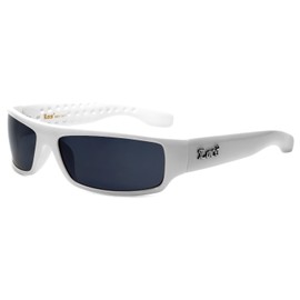 LOCS BLACK Hardcore Sunglasses JE3009B, White, Small