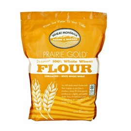 Wheat Montana Prairie Gold 100% Whole Wheat Flour (Pack of Four – 5 Lb. Bags)
