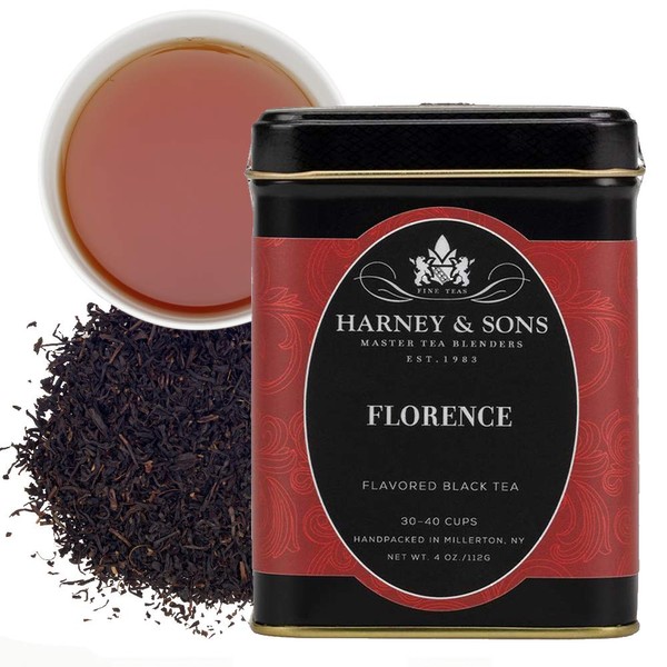 Harney & Sons Florence, Chocolate Hazelnut Tea, Loose 4oz tin (46533)