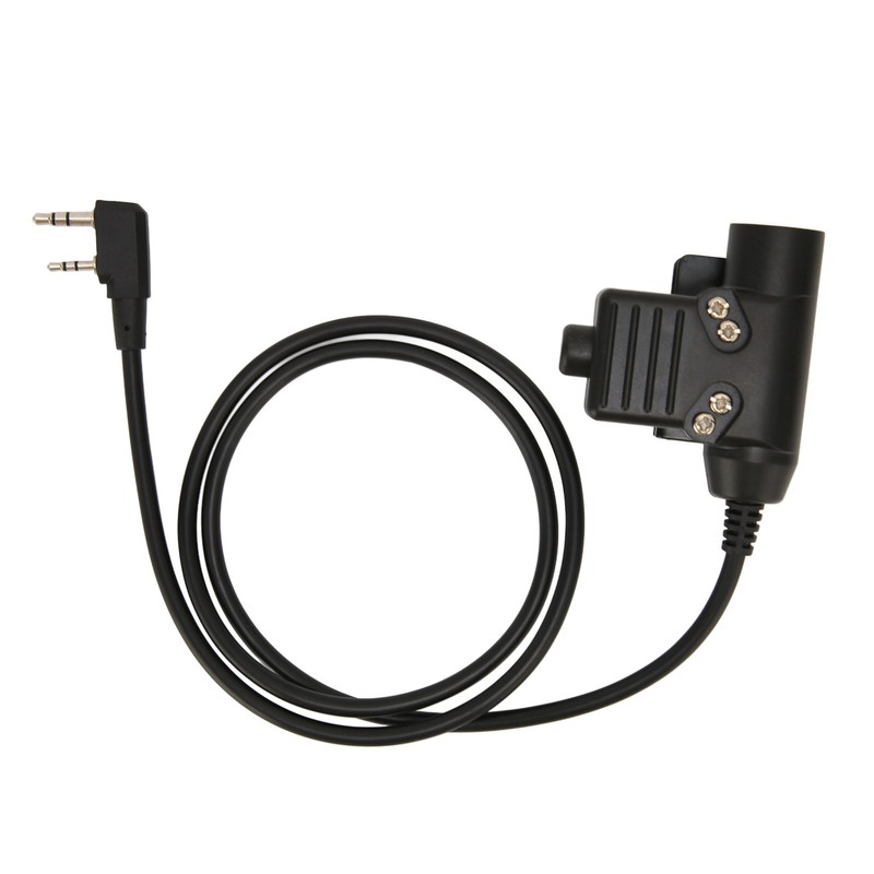 U94 PTT System Military Adapter 2 Pin 3.5mm Headset Adapter