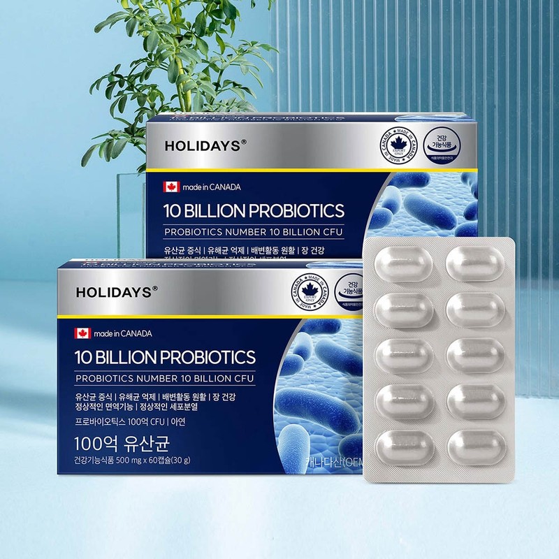 Holidays 10 billion lactic acid bacteria 60 capsules 1 box