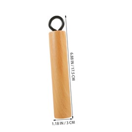 CONGARTENO Manico rimovibile in legno, ergonomico, come manico di ricambio per padella wok, protezione dal calore, con dispositivo di sospensione, 17,50 x 3,00 x 2,20 cm