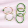 RISHEGAE St.Patrick's Day Bracelet Green Heishi Beaded Stretch Bracelets for