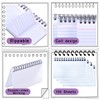 4 Pack Index Cards, 200 Sheets Flash Cards Lined Revision