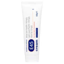 E45 - Dermatological Cream For Dry Skin Conditions | Non Greasy Emollient | Hypoallergenic | 50g
