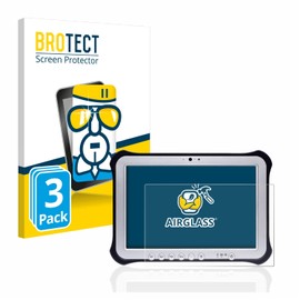BROTECT Protective Glass for Panasonic Toughpad FZ-G1 (Pack of 3) Protective Film Tempered Glass [Extremely Scratch-Resistant 9H, Anti-Fingerprint, Ultra Transparent]