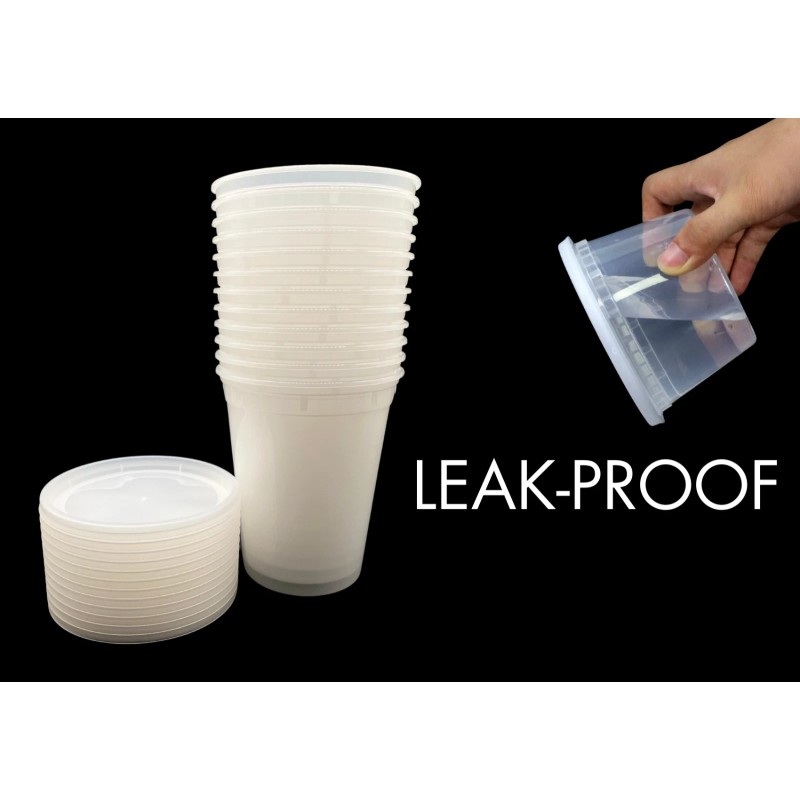 JCC 96 Deli Containers with Lids - 8oz, 12oz, 16oz,