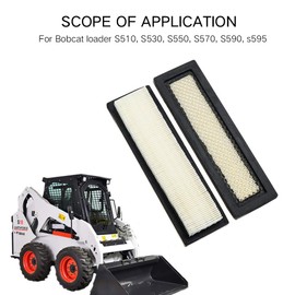For Bobcat 2 pcs Air Filter Part 7176099 for Loaders S510 S530 S550 S570 S590 S595
