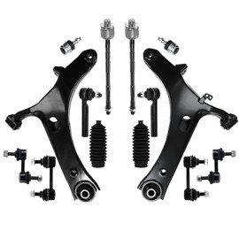 HAWK BROTHER 14Pcs Front Lower Control Arm Ball Joint Rear Sway Bar Tie Rod Boot Fit For 2005-2009 Subaru Legacy Outback, Suspension Kit K622030 K622031