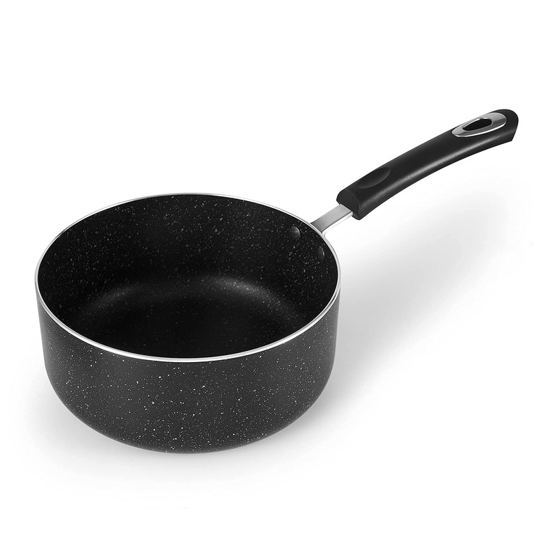 HooJay Nonstick Saucepan Set with Lid, Non Stick 1Qt &
