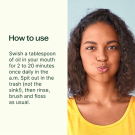 Plant Therapy Organic Pulling Oil 8 oz Coconut & Peppermint, Naturally Whitens Teeth, Freshens Breath & Supports Gum Health, Helps Calm Oral Irritation and Discomfort, Natural Essential Oils