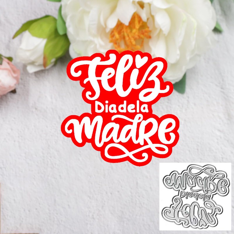 Español Feliz Día De La Madre Die Cuts for Card
