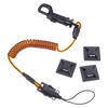 Ergodyne Squids 3151 Coiled Lanyard Tether with Swivel Hook, Detachable