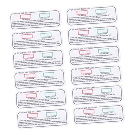 Alipis 12Pcs Indicator Cards UV Tester for and Easy to Use UV Test Device for Indoor Environments Convenient and Portable UV