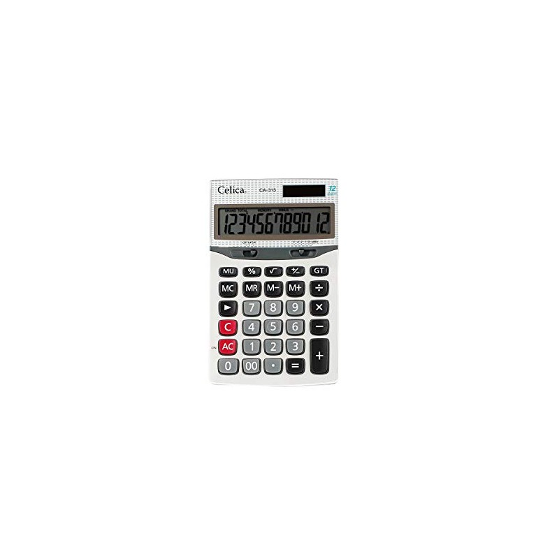 Celica Ca-313 Calculadora De Escritorio, 12 Dígitos Con Tecla De