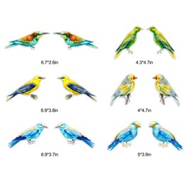 12 Pieces Hummingbird Screen Door Magnets Decorative, Flexible Double Sided Screen Sticker, Magnetic Screen Door Protector Screen Window Decor for Screen Sliding Doors