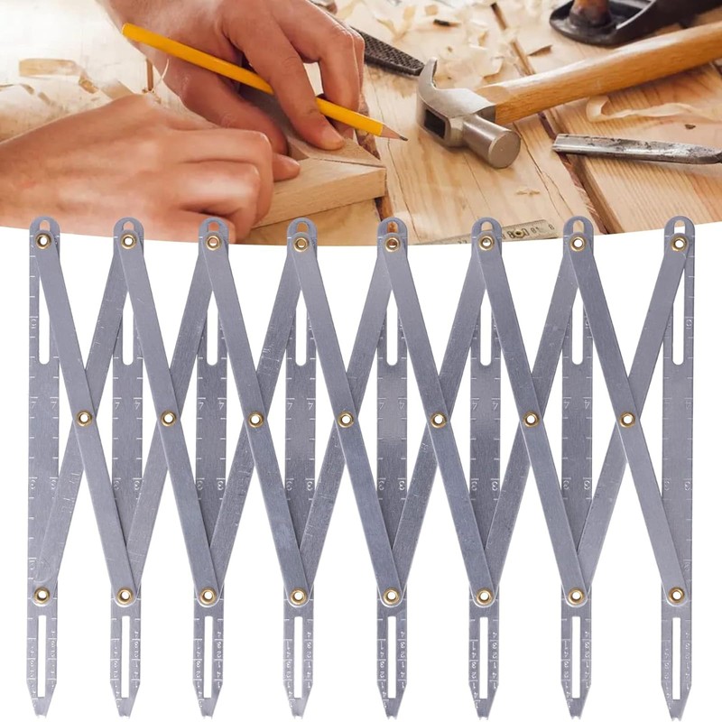 Aluminium Sewing Gauge, Expandable Sewing Tool, Aluminium Buttonhole Spacer, Equal