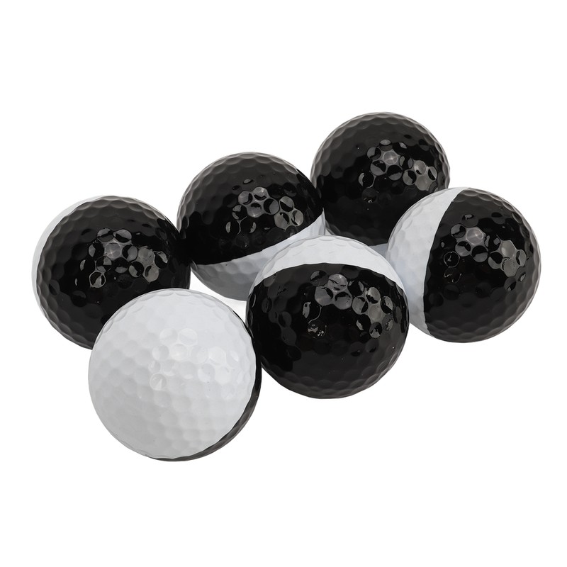 6PCS Golf Balls Synthetic Rubber Resin Putting Practice Ball for