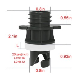 HAINEAO SUP Inflator Pump Hose Adapter for Paddleboard Inflatable Boat Tent Two Different Sizes of Gaskets Suitable for Different Scenarios (1)