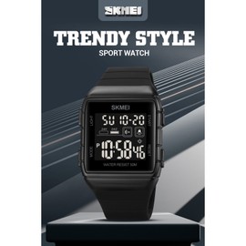SKMEI 1960 sports watches Countdown double time watch alarm clock Chronograph table Digital watches 50 meters waterproof watch