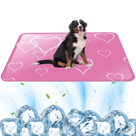AHEJIOO Cooling Mat for Dogs and Cats - Cooling Blanket Dog 50 x 40 cm Self-Cooling Waterproof Foldable Dog Cooling Mat Pet Cooling Mat for Hot Days