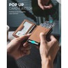 VULKIT Men's Card Holder for Max. 10 Cards with Sliding