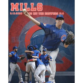 Benke's Sports Lithographs Chicago Cubs Lithograph print of Alec Mills 2020